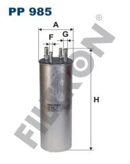 VOLKSWAGEN Transporter (T5) 1.9 TDI 75kw 102hp  Yakıt Mazot Filtresi PP985 FİLTRON