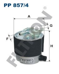 NISSAN Qashqai 1.5 dCi 78kw 106hp  Yakıt Mazot Filtresi PP857/4 FİLTRON