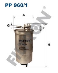 SEAT Toledo II 1.9 TDI 81kw 110hp  Yakıt Mazot Filtresi PP960/1 FİLTRON