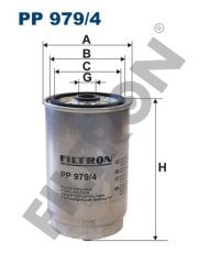 HYUNDAI Getz 1.5 CRDi 65kw 88hp  Yakıt Mazot Filtresi PP979/4 FİLTRON