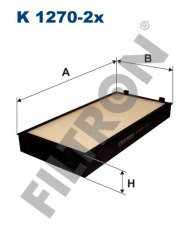BMW X6 (E71, E72) 30dX 180kw 245hp  Polen Kabin filtresi K1270-2x FİLTRON
