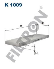 OPEL Vectra-B 2.6 V6 125kw 170hp  Polen Kabin filtresi K1009 FİLTRON