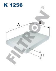 IVECO Daily 40 C 15 107kw 146hp  Polen Kabin filtresi K1256 FİLTRON