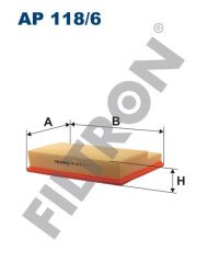 MERCEDES BENZ CLK C208 CLK200 Kompressor 120kw 163hp  Hava Filtresi AP118/6 FİLTRON