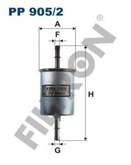 CHEVROLET Lacetti 1.8 16V 90kw 122hp  Yakıt Filtresi PP905/2 FİLTRON