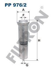 BMW 5 GT (F07GT) 530d 155kw 211hp  Yakıt Mazot Filtresi PP976/2 FİLTRON