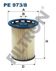 PORSCHE Cayenne II (92A) 4.2 V8 Diesel 285kw 387hp  Yakıt Mazot Filtresi PE973/8 FİLTRON