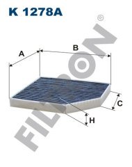AUDI A4 (8K, B8) 2.0 TFSI 155kw 211hp  Polen Kabin filtresi K1278A FİLTRON
