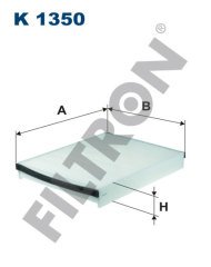 FORD C-Max II 1.5 TDCi 77kw 105hp  Polen Kabin filtresi K1350 FİLTRON