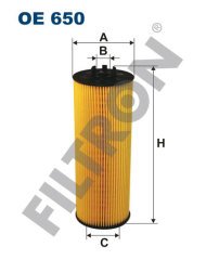 AUDI A6 (4B/C5) 2.5 TDI V6 132kw 180hp  Yağ Filtresi OE650 FİLTRON