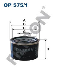 SMART (DAIMLER AG) Fortwo Coupé 1.0 45kw 61hp  Yağ Filtresi OP575/1 FİLTRON