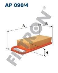 CITROEN C5 1.8 16V 92kw 125hp  Hava Filtresi AP090/4 FİLTRON