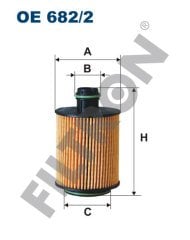 FIAT Doblo 1.3 D Multijet 55kw 75hp  Yağ Filtresi OE682/2 FİLTRON
