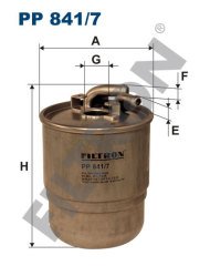 MERCEDES BENZ Vito 639 115 CDI 110kw 150hp  Yakıt Mazot Filtresi PP841/7 FİLTRON