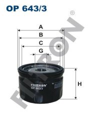 RENAULT Clio II / Clio Symbol 1.5 dCi 48kw 65hp  Yağ Filtresi OP643/3 FİLTRON
