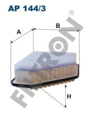 TOYOTA Corolla 1.4 D-4D 66kw 90hp  Hava Filtresi AP144/3 FİLTRON