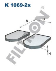 AUDI A8 (4D) 2.5 TDI 131kw 180hp  Polen Kabin filtresi K1069-2x FİLTRON