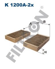 MERCEDES BENZ M W164 ML320 CDI 155kw 210hp  Polen Kabin filtresi K1200A-2x FİLTRON