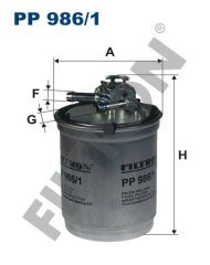 SEAT Ibiza IV 1.9 TDI 74kw 100hp  Yakıt Mazot Filtresi PP986/1 FİLTRON
