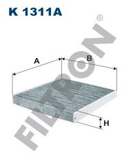 VOLKSWAGEN Golf VII 1.5 TSI 96kw 131hp  Polen Kabin filtresi K1311A FİLTRON