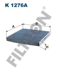 SMART (DAIMLER AG) Fortwo Coupé 1.0 Turbo 62kw 84hp  Polen Kabin filtresi K1276A FİLTRON