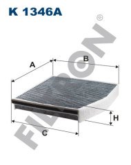 MERCEDES BENZ A W176 A160 CDI 66kw 90hp  Polen Kabin filtresi K1346A FİLTRON