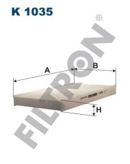 ALFA ROMEO 156 1.9 JTD 85kw 115hp  Polen Kabin filtresi K1035 FİLTRON