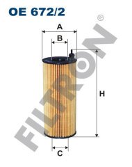 BMW 1 (E81/E82/E87/E88) 116d 85kw 115hp  Yağ Filtresi OE672/2 FİLTRON