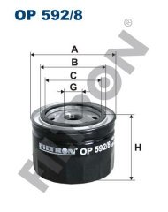 IVECO Daily 35 C 11, 35 S 11 78kw 106hp  Yağ Filtresi OP592/8 FİLTRON