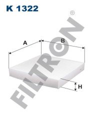 FIAT Panda III 0.9 Twin Air 48kw 65hp  Polen Kabin filtresi K1322 FİLTRON