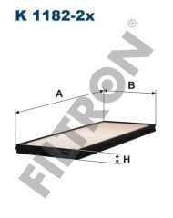 HYUNDAI Accent II 1.3 63kw 86hp  Polen Kabin filtresi K1182-2x FİLTRON