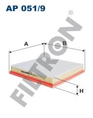 OPEL Astra J / Astra J GTC 1.4 16V 64kw 87hp  Hava Filtresi AP051/9 FİLTRON