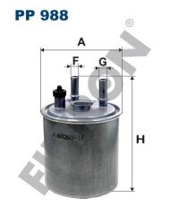 RENAULT Twingo II 1.5 dCi 75 55kw 75hp  Yakıt Mazot Filtresi PP988 FİLTRON