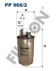 FIAT Punto III 1.3 JTD 55kw 75hp  Yakıt Mazot Filtresi PP966/2 FİLTRON