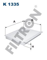 JEEP Renegade 2.0 MultiJet CRD 125kw 170hp  Polen Kabin filtresi K1335 FİLTRON