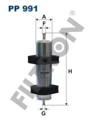 AUDI A6 (4G2/4G5/4GC/4GD) 2.0 TDI 130kw 177hp  Yakıt Mazot Filtresi PP991 FİLTRON