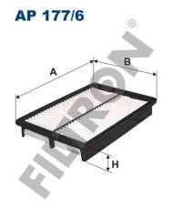 HYUNDAI Accent II 1.5 CRDi 60kw 82hp  Hava Filtresi AP177/6 FİLTRON