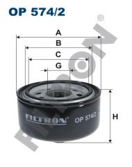 VOLKSWAGEN LT 28 II 2.8 TDI 116kw 158hp  Yağ Filtresi OP574/2 FİLTRON