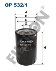 JEEP Cherokee 3.7i V6 150kw 204hp  Yağ Filtresi OP532/1 FİLTRON
