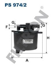LAND ROVER Freelander II 2.2 SD4 140kw 190hp  Yakıt Mazot Filtresi PS974/2 FİLTRON