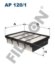 FORD Ranger 2.5 TD 62kw 84hp  Hava Filtresi AP120/1 FİLTRON
