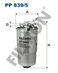 VOLKSWAGEN Polo IV (9N) 1.9 TDI 74kw 100hp  Yakıt Mazot Filtresi PP839/5 FİLTRON