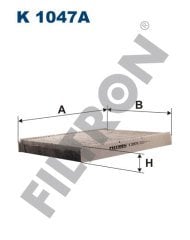 VOLKSWAGEN Golf IV (1J1, 1J5) 1.6 16V 77kw 105hp  Polen Kabin filtresi K1047A FİLTRON