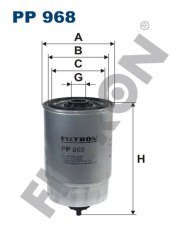 FIAT Ducato 94 (230/231/232/234) 2.0 JTD 80kw 109hp  Yakıt Mazot Filtresi PP968 FİLTRON