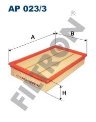 FORD Transit 2000 2.4 DI Turbodiesel TDE 92kw 125hp  Hava Filtresi AP023/3 FİLTRON