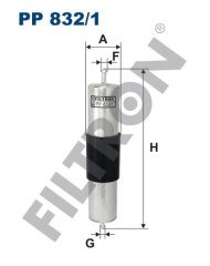 BMW 3 (E46) 320i/Ci 125kw 170hp  Yakıt Filtresi PP832/1 FİLTRON