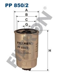 VOLKSWAGEN Passat (3B3/3B6) 1.9 TDI 74kw 101hp  Yakıt Mazot Filtresi PP850/2 FİLTRON