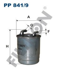 MERCEDES BENZ Sprinter 906 213 CDI 95kw 129hp  Yakıt Mazot Filtresi PP841/9 FİLTRON