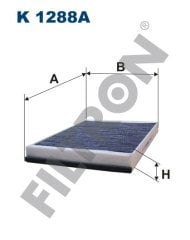 VOLKSWAGEN Crafter 30, 35, 50 2.5 TDI 100kw 136hp  Polen Kabin filtresi K1288A FİLTRON