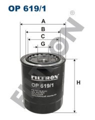 TOYOTA HiLux 3.0 D 4WD 66kw 90hp  Yağ Filtresi OP619/1 FİLTRON